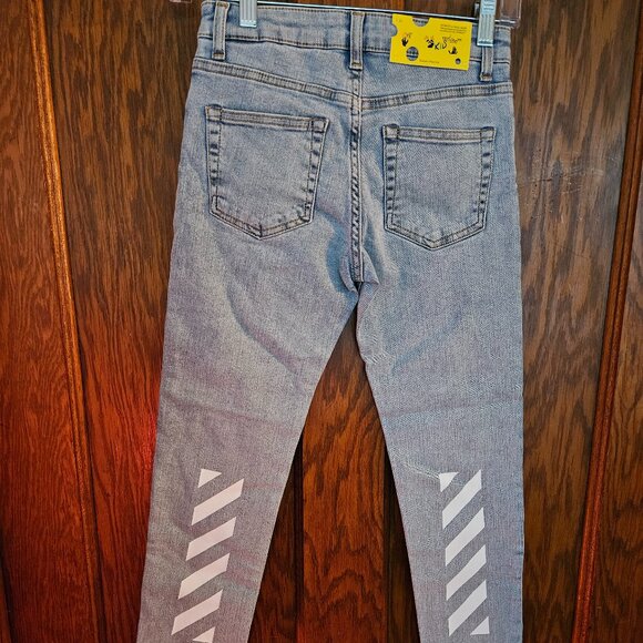 OFF-WHITE™ KIDS DENIM PANTS Sz 8 Retail $ 450.00 - Picture 6 of 9